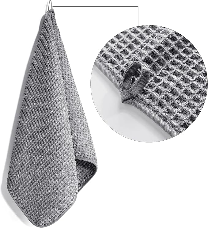 POLYTE 430 GSM Microfiber Lint Free Hand Towel, 16 x 30 in, 4 Pack - Image 3