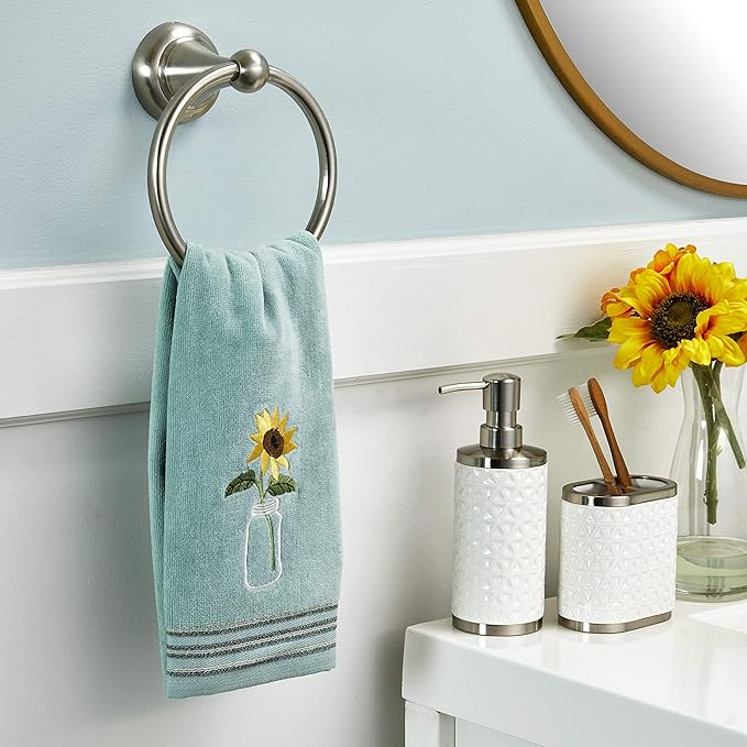 SKL Home by Saturday Knight Ltd. Sunflower in Jar Hand Towel - Image 4