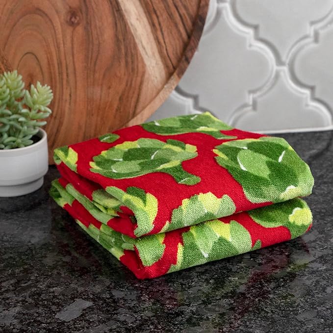 T-Fal Fiber Reactive Print Kitchen Towels: Highly Absorbent, Super Soft - Image 6