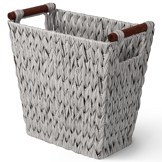GRANNY SAYS Woven Waste Basket, Wicker Waste Basket by GRANNYSAYS