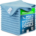 MW Pro Multi-Surface Microfiber Towel – 12 Pack | Premium Cleaning Cloth | Clean by MicrofiberWholesale