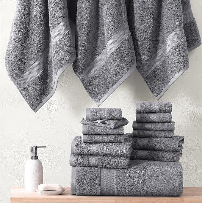 LANE LINEN Luxury 24 PCs Bath Towels Set - Image 7