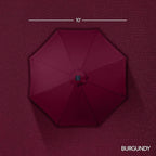 Best Choice Products 10ft Offset Cantilever Hanging Market Patio Umbrella, Smooth 360° Rotation, 8 Sturdy Ribs, Easy Adjustment - Burgundy - Image 8