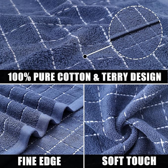 Mordimy 100% Cotton Terry Cloth Kitchen Towels, Super Soft and Absorbent Dish - Image 2
