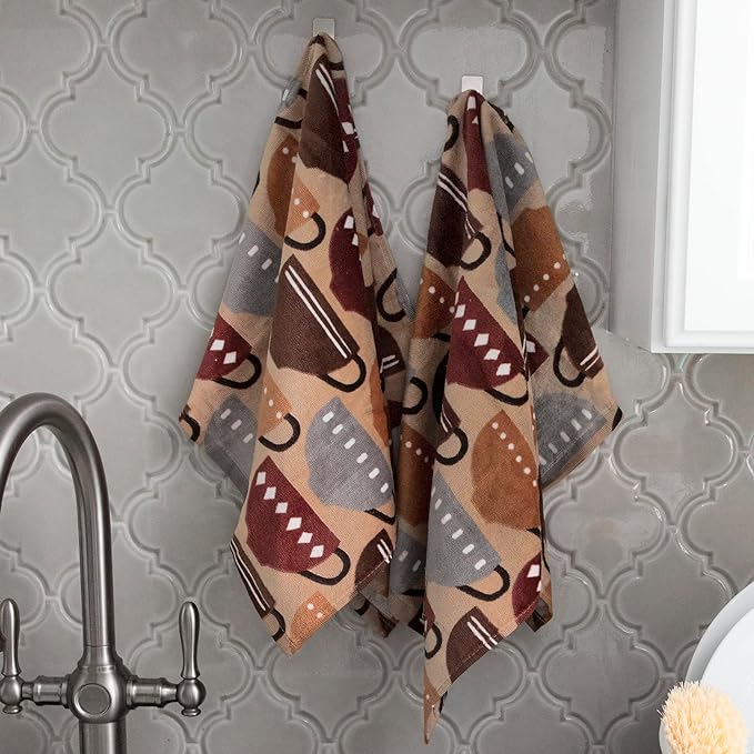 T-Fal Fiber Reactive Print Kitchen Towels: Highly Absorbent, Super Soft - Image 5
