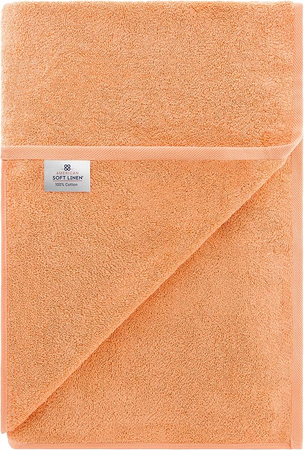 American Soft Linen 100% Cotton 600 GSM Turkish 40x80 Oversized Bath Towel Sheet - Image 6