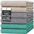 Homaxy Premium Kitchen Towels, Large Cotton Kitchen Hand Towels, Flat and Terry by Homaxy