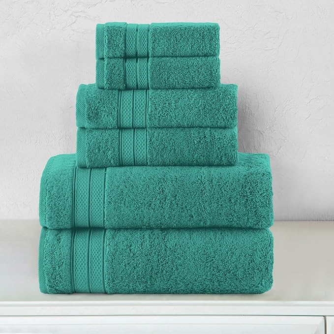 Elegant Comfort Luxury 6-Piece Towel Set, Premium Soft 100% Turkish Cotton - Image 2