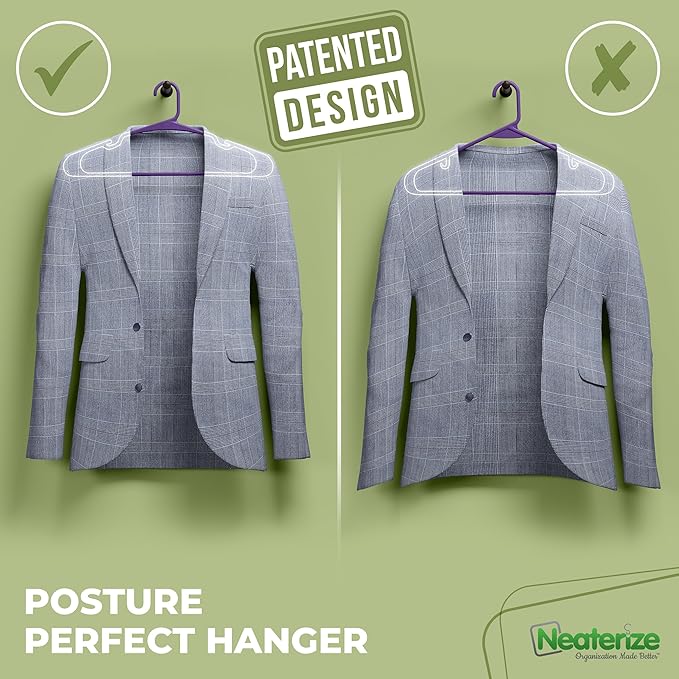 NEATERIZE Clothes Hangers Plastic 20 Pack - Image 4