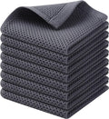 Kitinjoy 100% Cotton Kitchen Dish Cloths, 8 Pack Waffle Weave Ultra Soft by Kitinjoy