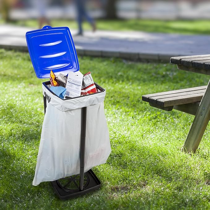 Portable Trash Bag Holder – Collapsible 13-Gallon Garbage Bin - Image 2