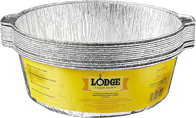 Lodge Silver 12 Inch Aluminum Foil Dutch Oven Liner by Lodge