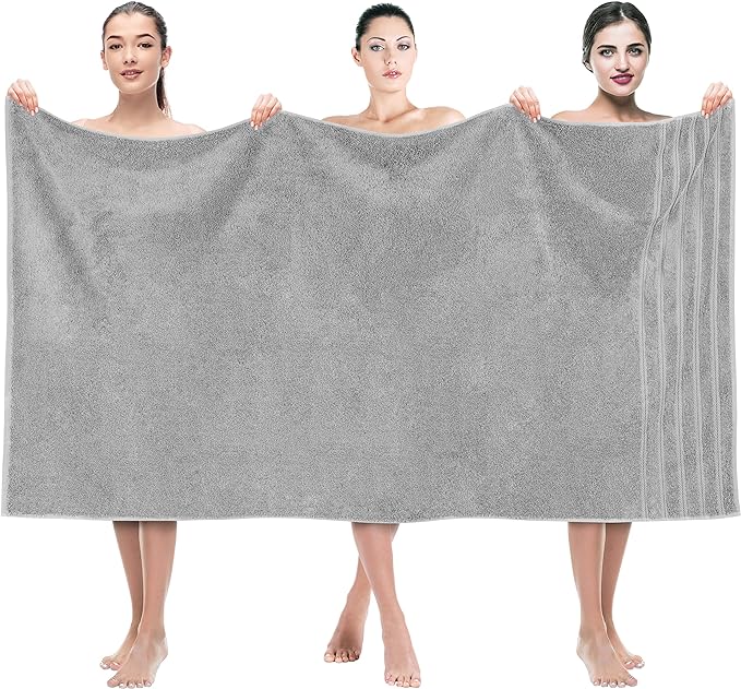 American Soft Linen 35x70 Jumbo Large Bath Towel, 600 GSM 100% Cotton Turkish by AmericanSoftLinen