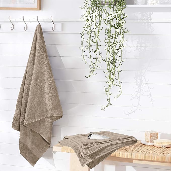 GLAMBURG Premium Cotton 4 Pack Bath Towel Set - Image 2