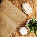 Superior Egyptian Cotton Solid Towel Set, Washcloths 13” x 13”, Hand Towels 20” - Image 6