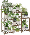 Bamworld Plant Stand Indoor Plant Shelf Outdoor Wood Plant Rack for Multiple Plants 3 Tiers Ladder Plant Holder for Living Room Patio Boho Home Decor for Gardening by Bamworld