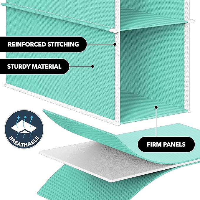 Simple Houseware 10 Shelves Hanging Shoes Organizer Holder - Image 5