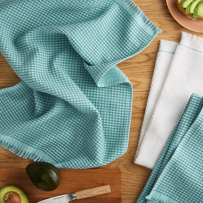KitchenAid Gourmet Series Gridlines Kitchen Towels 3-Pack Set, 100% Cotton - Image 2