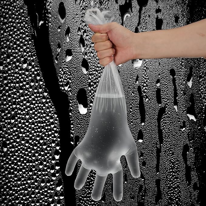 20Pcs Long Disposable Gloves, 23.6inch Cleaning Gloves Elbow Length Plastic - Image 3