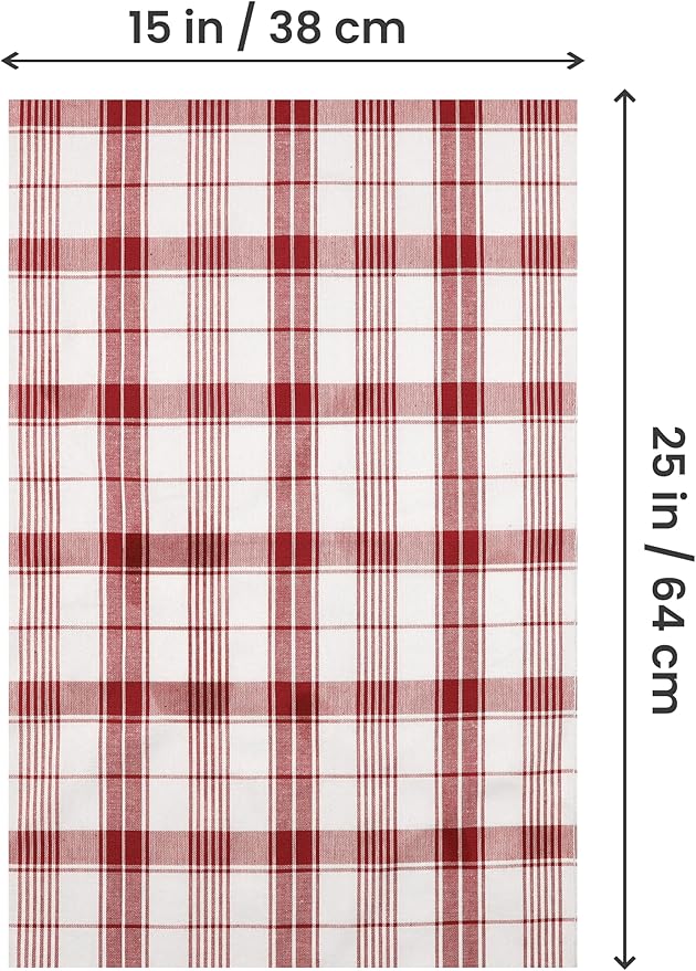 Utopia Towels Red & White Dish Towels 100% Ring Spun Cotton Highly Absorbent & - Image 7