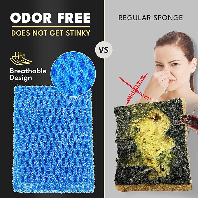 Non-Scratch Dish Scrubbers for Cleaning Dishes & Kitchen - Image 4