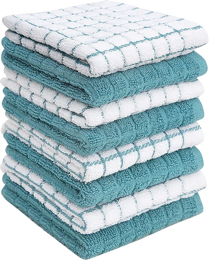 Bumble Dish Cloths | 12" x 12" | 100% Cotton Kitchen Towels | 405 GSM | Soft by BumbleTowels