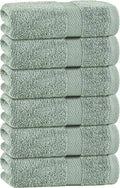 White Classic Green Hand Towels by WhiteClassic