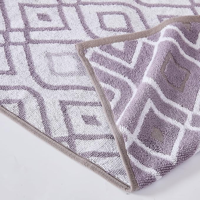 Modern Threads Oxford 6-Piece 100% Cotton Towel Set – Yarn Dyed Jacquard & - Image 2