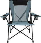 Kijaro Portable Camping Chairs - Enjoy the Outdoors with a Versatile Folding Sports Chair for Outdoor & Lawn - Dual Lock Feature Locks Position – Hallet Peak Gray - Image 4