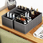 4 PACK Sock Underwear Drawer Organizer Dividers, Collapsible Cabinet Closet - Image 4