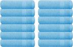 GLAMBURG Ultra Soft 12-Piece Washcloths Set 13x13-100% Ringspun Cotton by GLAMBURG