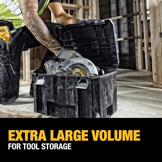 DEWALT TSTAK Tool Box, Extra Large Design, Removable Tray - Image 4