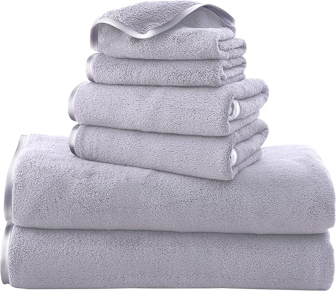 TENSTARS Luxury Silk Hemming Towel Set by TENSTARS