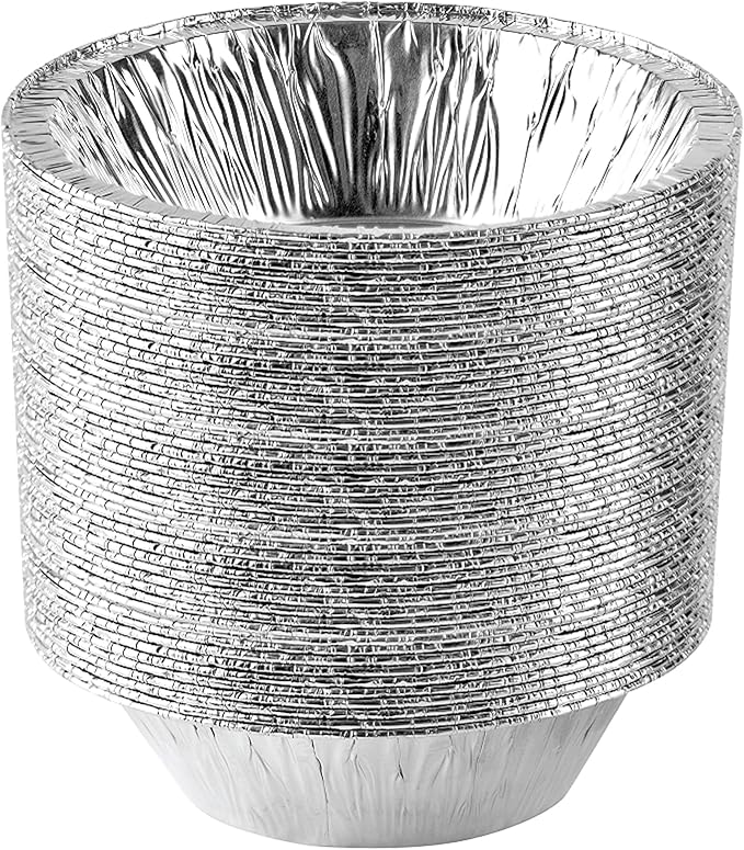 PLASTICPRO 6'' Inch Round Tin Foil Cake Pans Disposable Aluminum, Freezer & by PLASTICPRO
