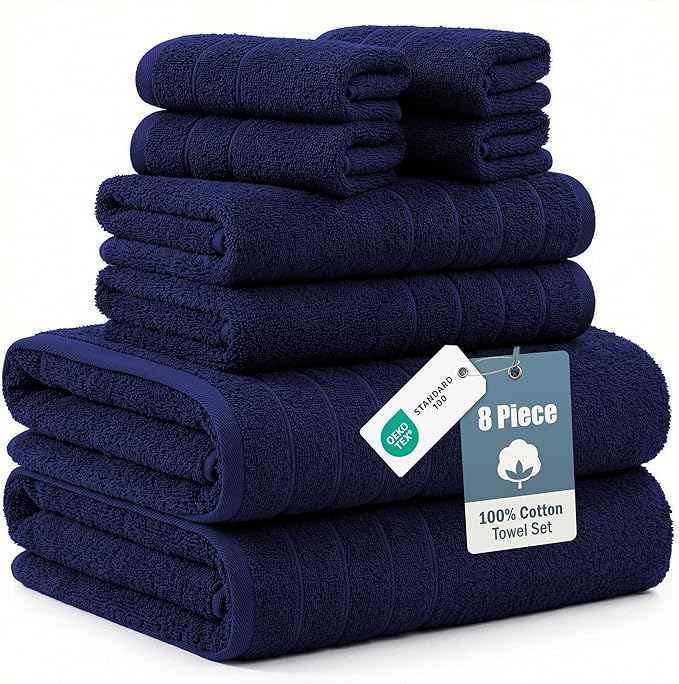 Casa Platino 100% Cotton Bath Towels by CasaPlatino