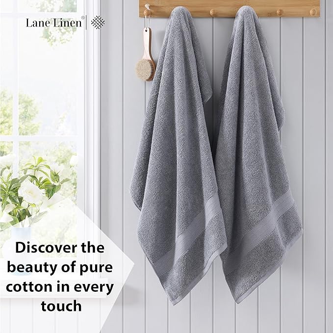 LANE LINEN 100% Ring Spun Cotton Towels - Image 3