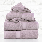 SUPERIOR Egyptian Cotton Pile 6 Piece Towel Set, Includes 2 Bath, 2 Hand - Image 2