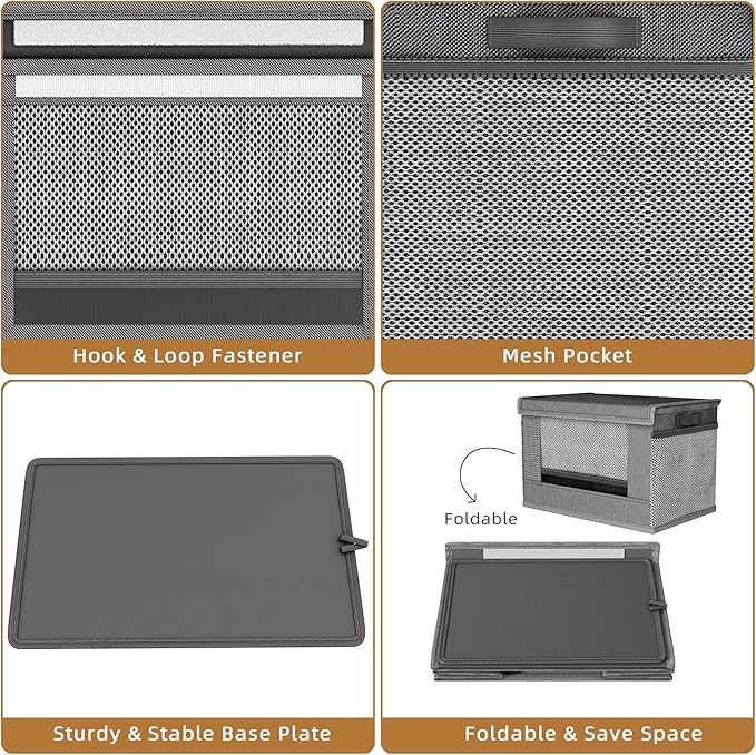 Trash Bag Holder Dispenser 2 Pack Extra Large, Oxford Cloth Garbage Bag Storage - Image 6