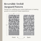 Modern Threads Trefoil Filigree 6-Piece 100% Cotton Towel Set – Reversible Yarn - Image 6
