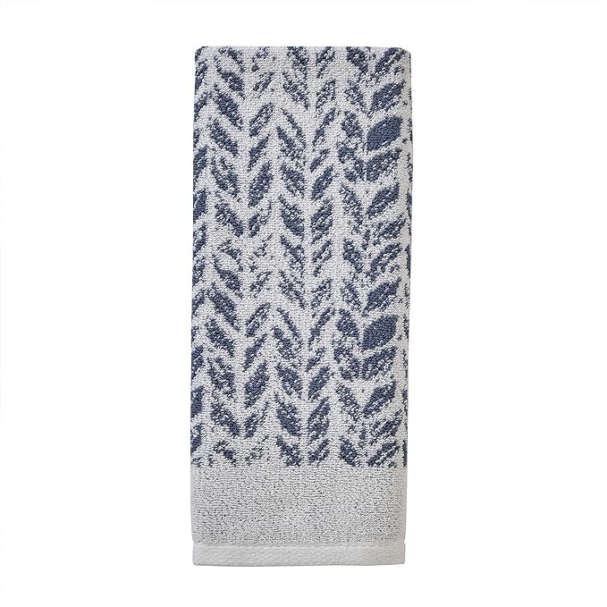SKL Home Distressed Leaves 100% Turkish Cotton Premium 2-Piece Hand Towel Set - Image 3