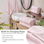 Simple&Opulence 6 Piece Luxury Towel Set, 100% Cotton Bathroom Towels - Image 3