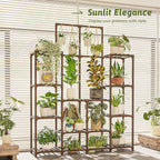 Plant Stand Indoor Outdoor 63" Tall Plant Shelf for Plants 12-Tier Large Plant Sheves for Living Room Heavy Duty Plant Rack Garden Balcony Patio Hanging Planter - Image 6