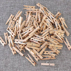 Sturdy Mini Clothes Pins for Photo, Small Clips for Crafts Display, Baby Shower - Image 9