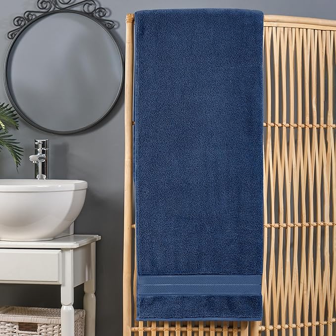Elegant Comfort Three Line Popcorn Extra Large Luxury Bath Towel - Image 2