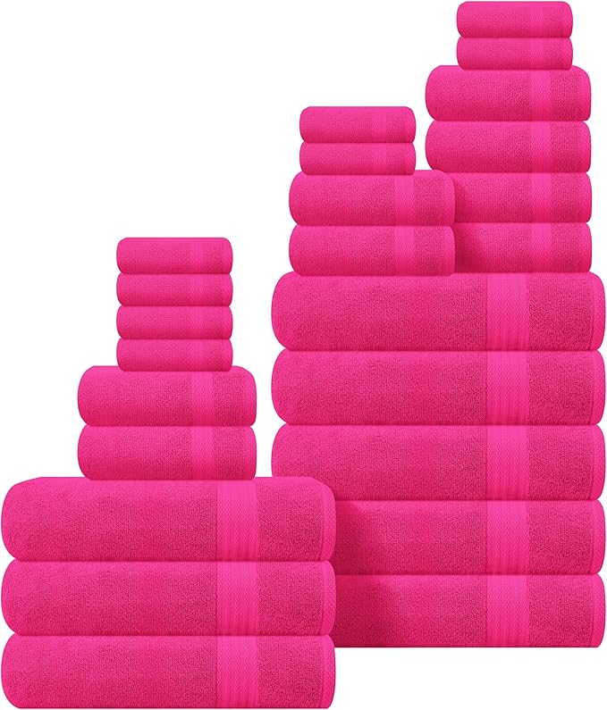GLAMBURG Ultra Soft 24-Piece Towel Set by GLAMBURG