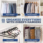 ZOBER Turquoise Velvet Hangers 50 Pack - Image 9