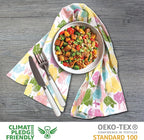 Urban Villa Collection Kitchen Towels Tulip Flowers Multi Color Premium Quality - Image 3