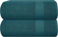 GLAMBURG Premium Cotton Oversized 2 Pack Bath Sheet 35x70-100% Pure Cotton by GLAMBURG
