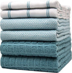 Premium Kitchen Towels | Large Cotton Dish Towels | Flat & Terry Highly by BumbleTowels