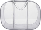 Whitmor Pop & Fold, Paloma Gray Laundry Sorter - Image 2